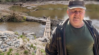міст, річка, негода, зливи, впав міст, люди без цивілізації