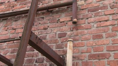 Місце де відпиляли трубу Місце де відпиляли трубу