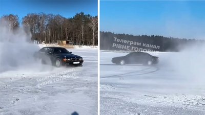 Дрифтував на озері Рівненського природного заповідника