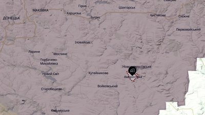 Амвросіївка на мапі