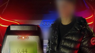 на Винниченка у Луцьку зупинили п'яного неповнолітнього водія