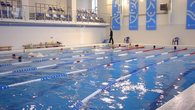 Вихованці вінницької спортшколи готуються до Чемпіонату України зі стрибків у воду Вихованці вінницької спортшколи готуються до Чемпіонату України зі стрибків у воду