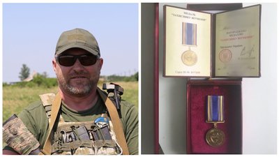 Нацгрвардійця з Кривого Рогу нагородили медаллю "Захиснику вітчизни"