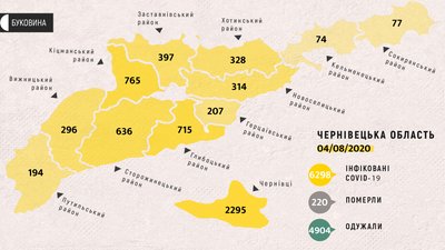 COVID-19 на Буковині: географія поширення COVID-19 на Буковині: географія поширення