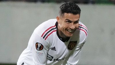 Кріштіану Роналду забив свій дебютний гол у Лізі Європи у ворота українського воротаря Коваля: відео