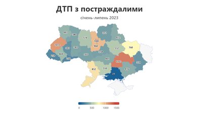 Дніпропетровщина стала лідером за кількістю ДТП із загиблими у 2023 році – Опендатабот Дніпропетровщина стала лідером за кількістю ДТП із загиблими у 2023 році – Опендатабот