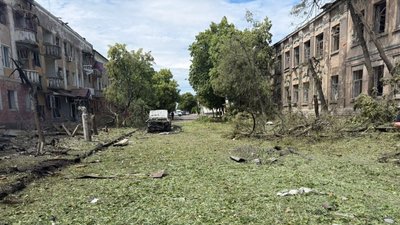 Наслідки обстрілу Слов'янська на Донеччині 13 червня 2026 року