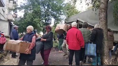 Більше 35 тонн гуманітарної допомоги жителям Ізюма передала Вільшанська громада Житомирщини Більше 35 тонн гуманітарної допомоги жителям Ізюма передала Вільшанська громада Житомирщини