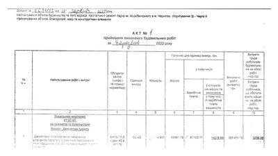 Чому в Чернігові під час бойових дій підписали акти виконаних будівельних робіт на 65 мільйонів гривень Чому в Чернігові під час бойових дій підписали акти виконаних будівельних робіт на 65 мільйонів гривень