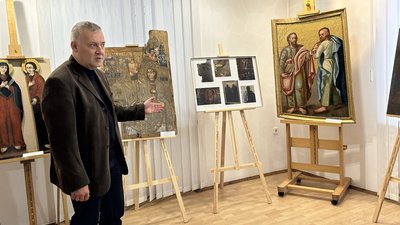 Керівник Львівської філії Національного науково-дослідного реставраційного центру України Тарас Откович у Луцьку