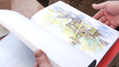 Створює мозаїки з "археологічного сміття". Черкасець Максим Сірий Створює мозаїки з "археологічного сміття". Черкасець Максим Сірий
