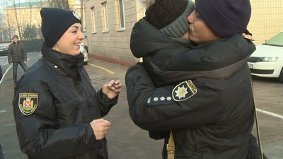 Зведений загін житомирських поліцейських повернувся із зони Операції Об'єднаних сил
