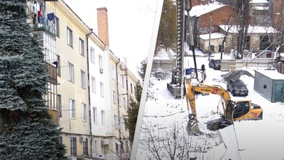 У Житомирі через підготовчі роботи з будівництва багатоповерхівки сусідній будинок почав руйнуватися