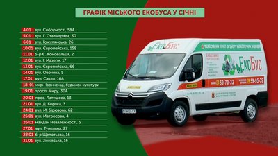 У січні екобус у Полтаві працюватиме за майже 20 адресами