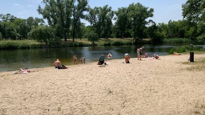пляж, літо, купання