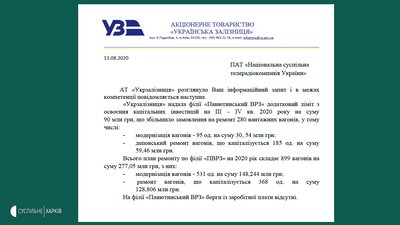 "Укрзалізниця" замовила Панютинському заводу на Харківщині ремонт 280 вагонів "Укрзалізниця" замовила Панютинському заводу на Харківщині ремонт 280 вагонів