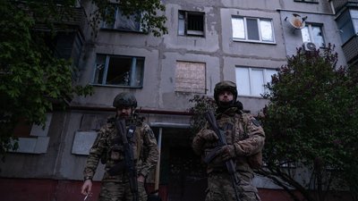 Українські військові у Костянтинівці