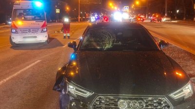 Автівка Audi, дтп у Харкові, 9 січня