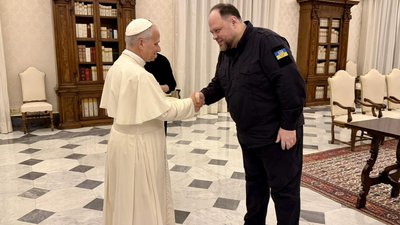 Голова Верховної Ради України Руслан Стефанчук, Папа Римський Лев XIV
