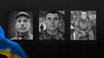 Загиблі Олександр Поліщук, Михайло Заремба та Валерій Ільченко