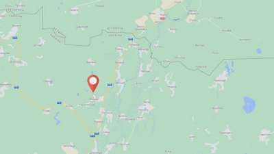 Рівненщина село Людинь на мапі