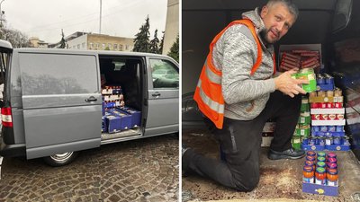 До Ужгорода для вимушених переселенців надійшов гуманітарний вантаж з Відня