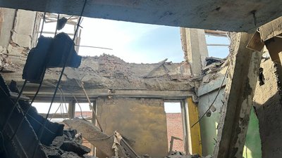 Наслідки обстрілу Глухова 26 лютого.