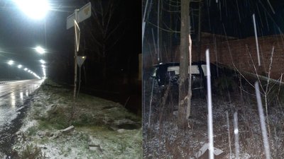 На Рівненщині водій таранив інше авто й злетів з дороги На Рівненщині водій таранив інше авто й злетів з дороги
