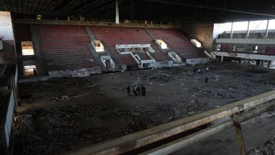 метеор, Дніпро, покинутий палац спорту