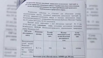 Збиток від пожежі у нацпарку на Одещині склав 165 тисяч гривень Збиток від пожежі у нацпарку на Одещині склав 165 тисяч гривень