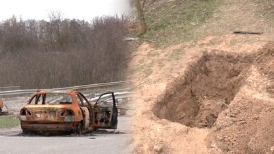 Росіяни обстріляли автівки: біля Чернігова викопали з могил тіла трьох загиблих цивільних людей