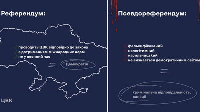 ЦВК закликає жителів окупованих територій не ходити на псевдореферендуми ЦВК закликає жителів окупованих територій не ходити на псевдореферендуми