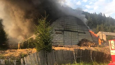 На Закарпатті сталася пожежа на деревообробному підприємстві На Закарпатті сталася пожежа на деревообробному підприємстві