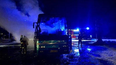 горить автобус Черкаси