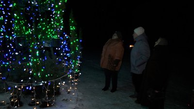 Вогні Семенівки: чоловік прикрасив подвір’я материної хати тисячами лампочок Вогні Семенівки: чоловік прикрасив подвір’я материної хати тисячами лампочок