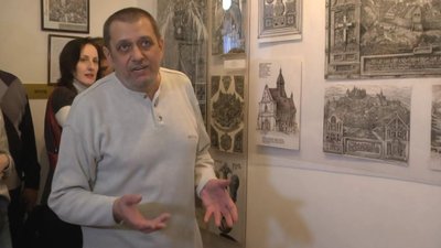 Історичну графіку презентував луцький художник Олександр Дишко Історичну графіку презентував луцький художник Олександр Дишко