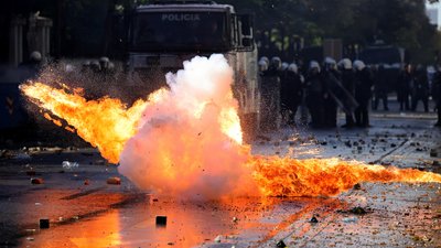 Протести у Тірані, Албанія