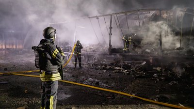Ліквідація пожежі, яка сталась на Хмельниччині у ніч з 2 на 3 вересня
