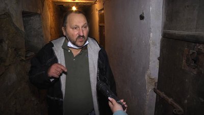 Володимир Захар’єв у приміщенні майбутнього музею Володимир Захар’єв у приміщенні майбутнього музею