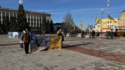 В Умані відбувся мирний мітинг на підтримку полонених захисників