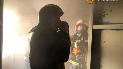 Пожежа в будівлі гуртожитку.