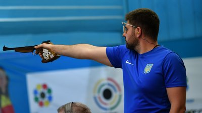 Олексій Денисюк, парастрілець збірної України на чемпіонаті Європи 2024 року.