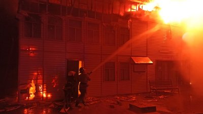 У Кривому Розі згорів міні-кінотеатр