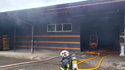 ДСНС, пожежа, Калуш, приватне підприємство, вогонь, Франківщина