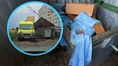 У селі під Полтавою викинули в смітник гуманітарну допомогу з-за кордону