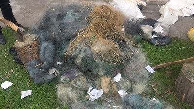 На Волині майже 17 кілометрів риболовецьких сіток порубал сокирою