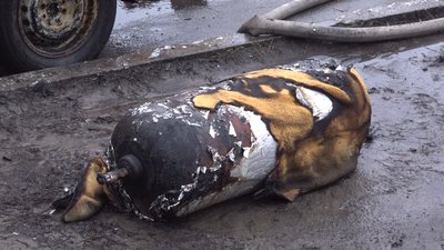 У середмісті Харкова горів автомобіль У середмісті Харкова горів автомобіль