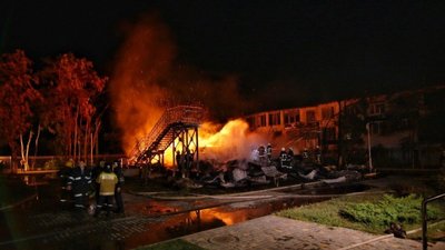Пожежа в таборі "Вікторія" Пожежа в таборі "Вікторія"