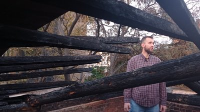 Будинок архітектора в Харкові після пожежі Будинок архітектора в Харкові після пожежі