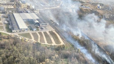 На Харківщині вогонь охопив 10 га сухостою На Харківщині вогонь охопив 10 га сухостою